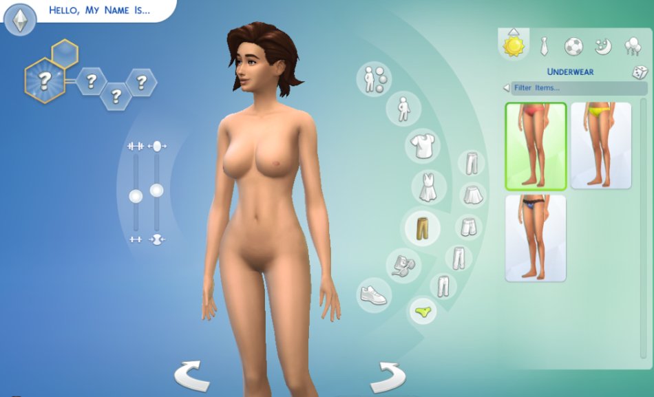 Sims Naken