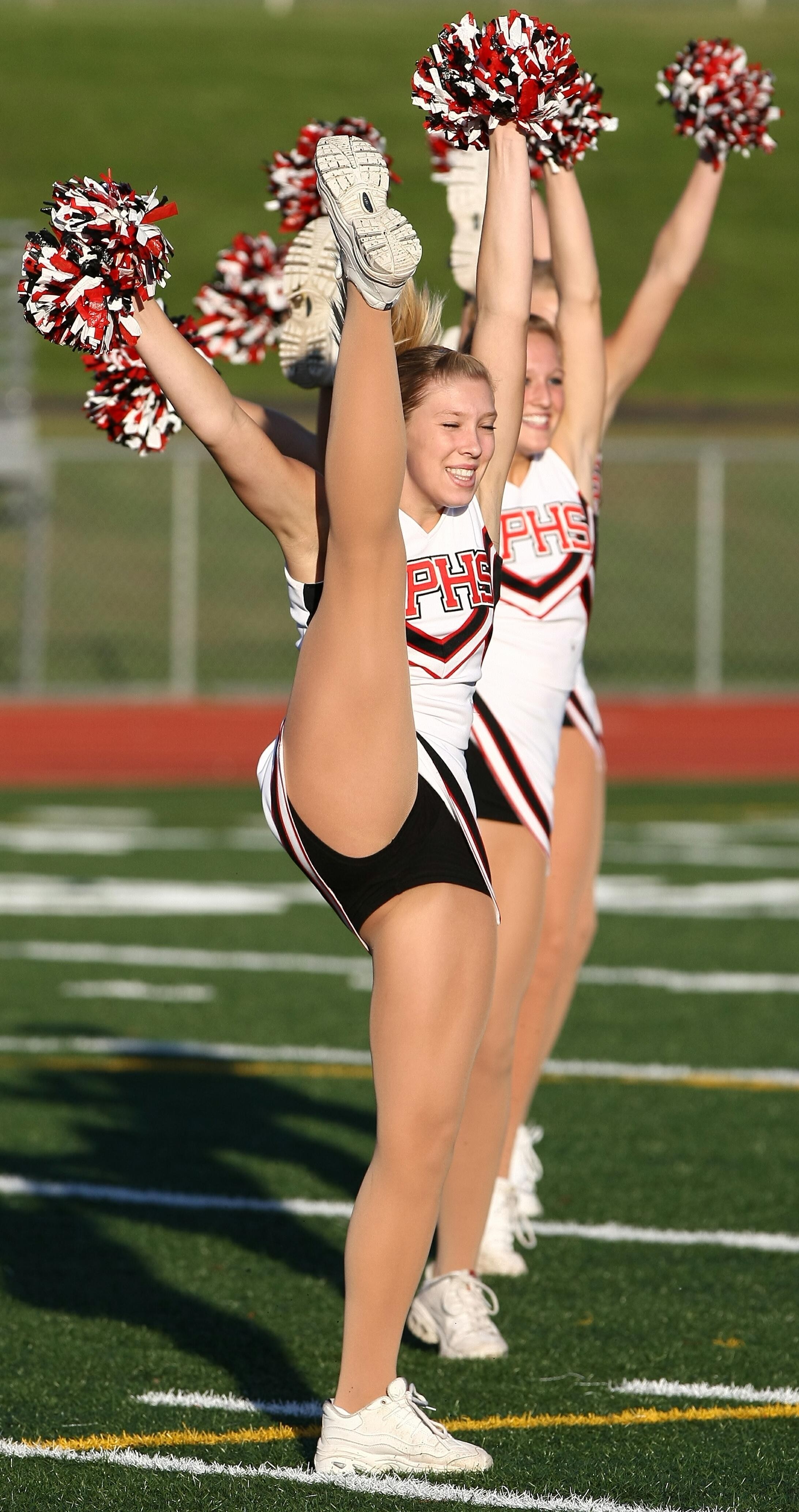 Cheerleader high kick